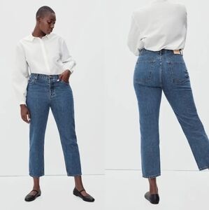 NWOT Everlane 32 Contemporary Organic Curvy 90s Cheeky Straight Crop Jeans